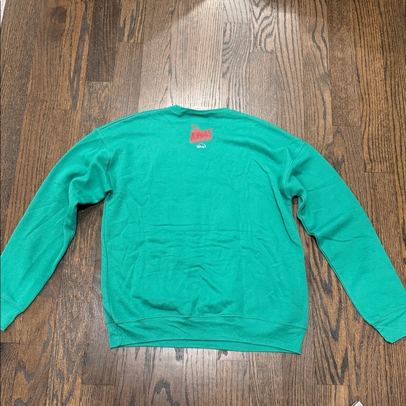 Disney A Very Jonas Christmas Movie Let it Bro Green Crewneck Sweatshirt - Picture 2 of 5